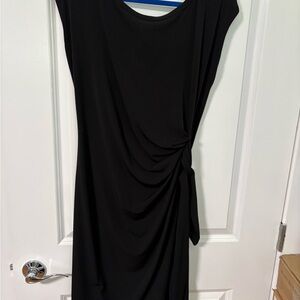 Boston Proper Asymmetrical Black Dress